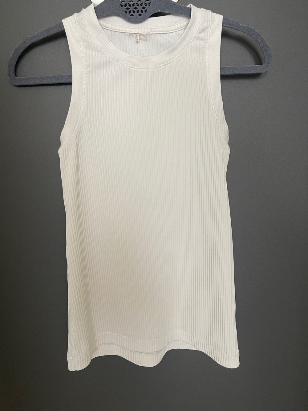 Calia By Carrie Underwood White Ribbed Tank XS